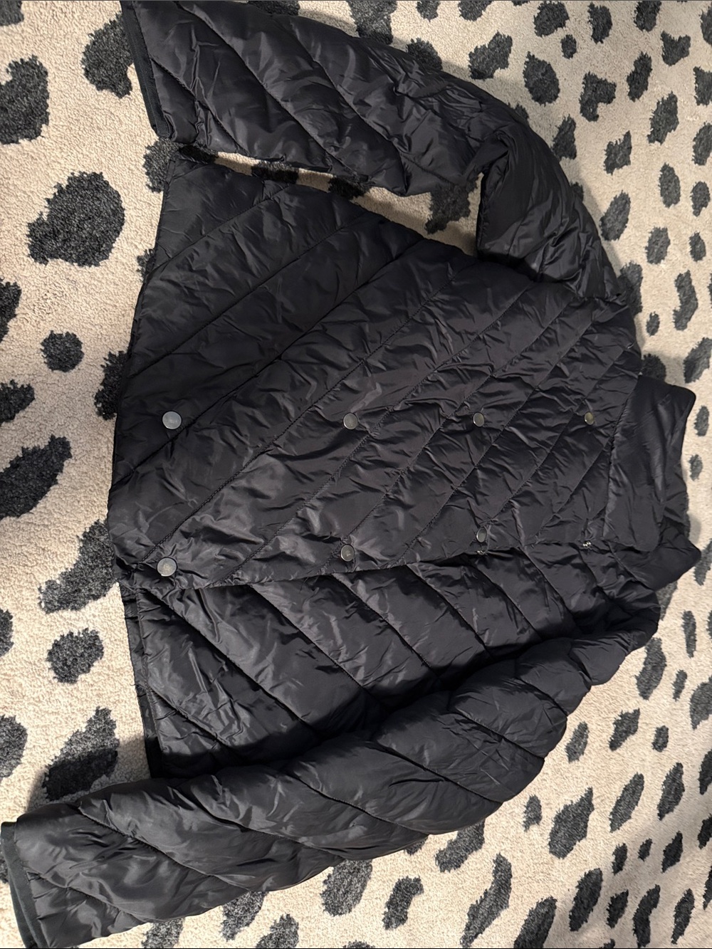 Scotch & Soda Black Quilted Puffer Jacket